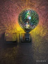 Lamp Light-Bulb Fireworks 3d-Decoration Edison Christmas-Tree Star Novelty Vintage E27 6w