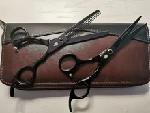 Juego profesional de tijeras para peluquería, accesorios para corte de pelo, para peluquero de alta calidad de salón, opción multicolor de 6 pulgadas