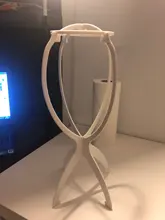 Soporte para pelucas de plástico, accesorio Ajustable y colorido, cabeza de maniquí de 18x36Cm, peluca plegable soporte para pelucas, 1 unidad