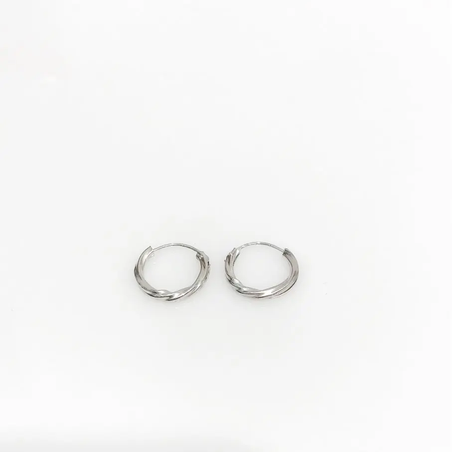 Italian Craftsmanship Stil Style Hollow Silver Ring Earrings