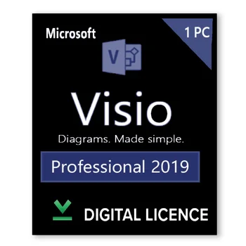 

Original Microsoft Visio Professsional 2019 License - LIFETIME - MULTILINGUAL - GLOBAL Key