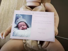 Kit de muñeca de vinilo de Rosalie, juego completo de muñeca realista de tacto suave de color fresco con cuerpo popular con certificado, 20 pulgadas