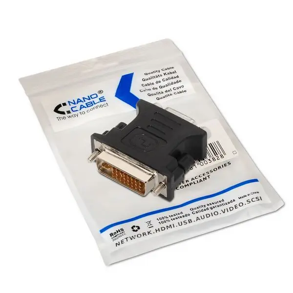 24+ 5 DVI конвертер в VGA HDB 15 NANOCABLE 10.15.0704 штепсельная вилка