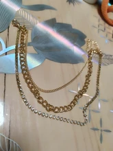 17KM-tobillera de cristal multicapa para mujer y niña, cadena gruesa dorada, pulsera para tobillo, joyería para pierna