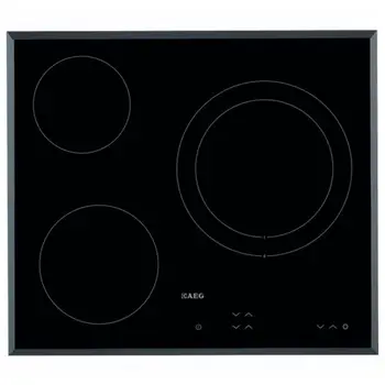 

Glass-Ceramic Hob Aeg HK623021FB 60 cm Black (3 Cooking areas)