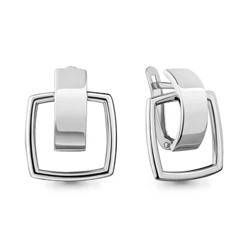 

AQUAMARINE earrings without stones, silver 925