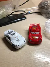 Disney Pixar-Coche de juguete de Metal fundido a presión Cars 3 2, 1:55, Rayo McQueen, Jackson Storm, cosechadora, excavadora, juguete para niños, regalo para el coche