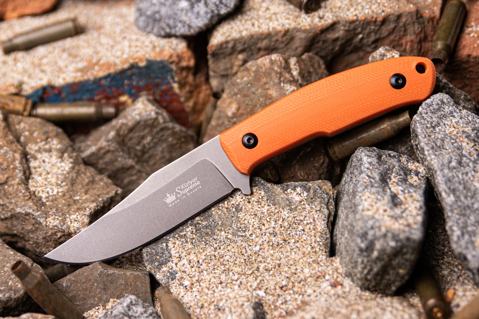 Нож туристический Asket N690 TacWash G10 Orange Kizlyar Supreme Кизляр Суприм Нержавейка Острый |