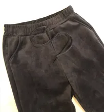 Corduroy Pants Trousers Velvet Fleece Winter Thick Black Female Women Straight for Workout