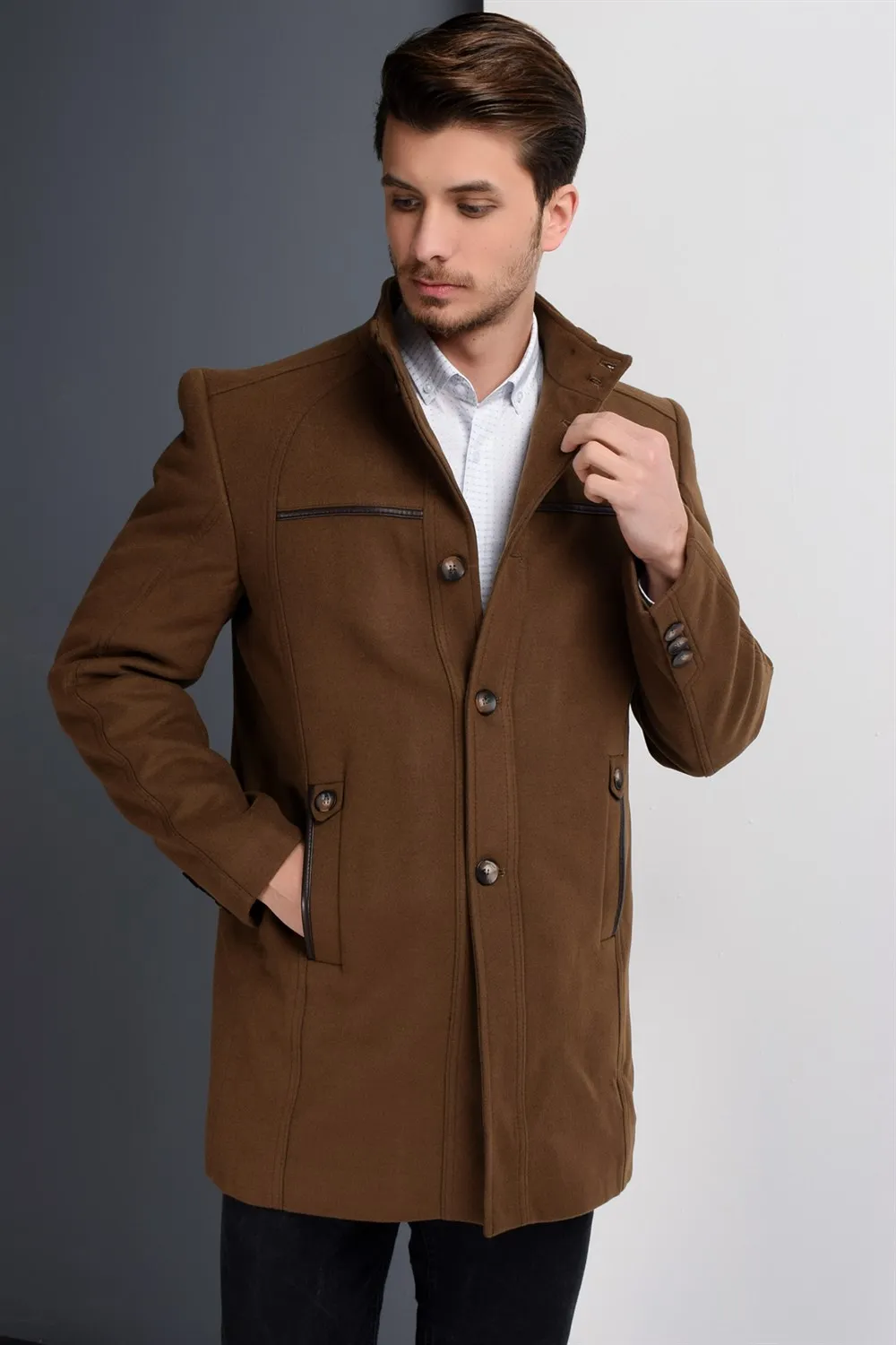 PLT8377 Пальто DEWBERRY-CAMEL