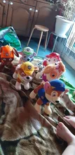 Figuras de acción de la patrulla canina para niños, juguete de peluche suave de 12 y 20cm con seguimiento de perros, modelo Apolo