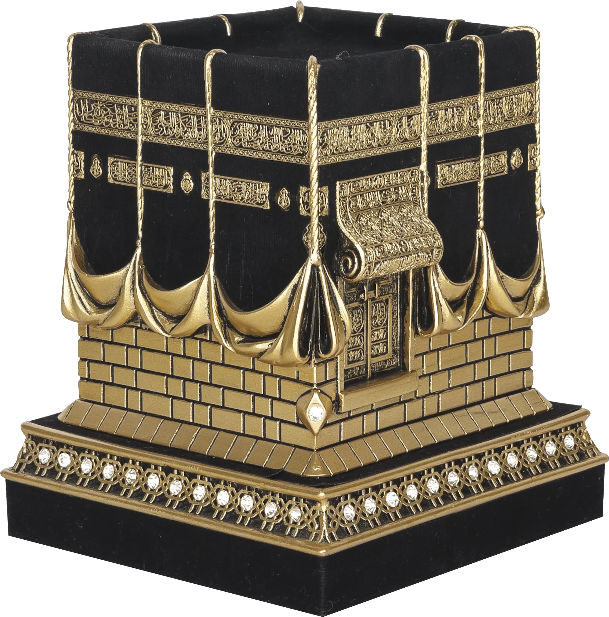 Kaaba Desktop Trinket Model Decoration Decor Gold Islam Muslim Ornament Kaba | Дом и сад