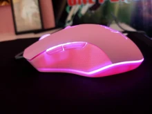 Ratón óptico retroiluminado de color rosa para ordenador, Mouse silencioso con cable, moda Sailor Moon, 2400DPI