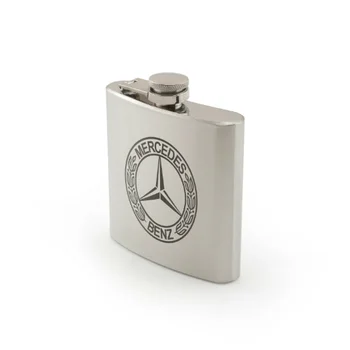 

MERCEDES Flask's hip Flask laser engraving novelty whiskey