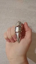 Docona-Anillos Midi Punk para mujer, armadura de Calavera, oro gótico, anillo ajustable de aleación, joyería de fiesta