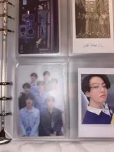 10 Uds PVC A5A6A7 de almacenamiento transparente tarjeta titular carpeta anillos Notebook 6 agujero bolsas documento postal Banco accesorios de planificador