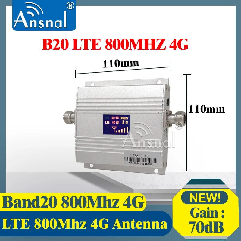 Band20 LTE 800MHz 4G Network Mobile Signal Booster