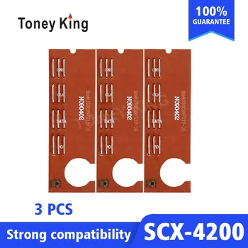 

Toney King 3pcs SCX4200 Toner Chip for Samsung SCX-D4200A SCX 4200 SCX-4200 4210 4220 D4200A SCX-4220 Printer Cartridge Chips