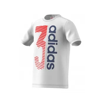 

Children’s Short Sleeve T-Shirt Adidas Number White (Size 15-16 years eu - 176 uk)