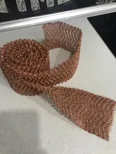 MESH-FILTER Column Distillation-Width Copper 5mm for 10cm-Length 6-Wire Packing-Woven