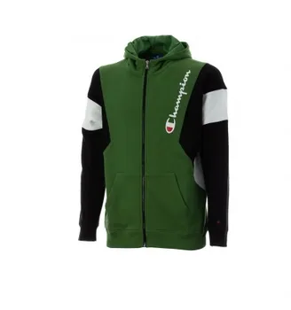 

Champion Sweatshirt open with zipper Green Men
