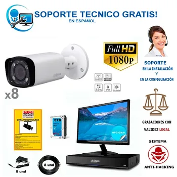 

Kit surveillance cameras for parking up to one hundred squares