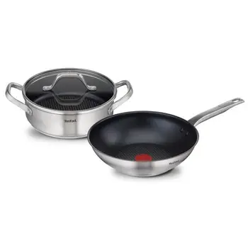 

TEFAL E826S214 Hero Wok 28 cm + Skillet fried 24 cm with lid-Induction