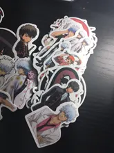 10/50 Uds divertido Anime Pegatinas GINTAMA de dibujos animados juguetes para los niños de la motocicleta equipaje Laptop bicicleta Skateboard lápiz etiqueta engomada