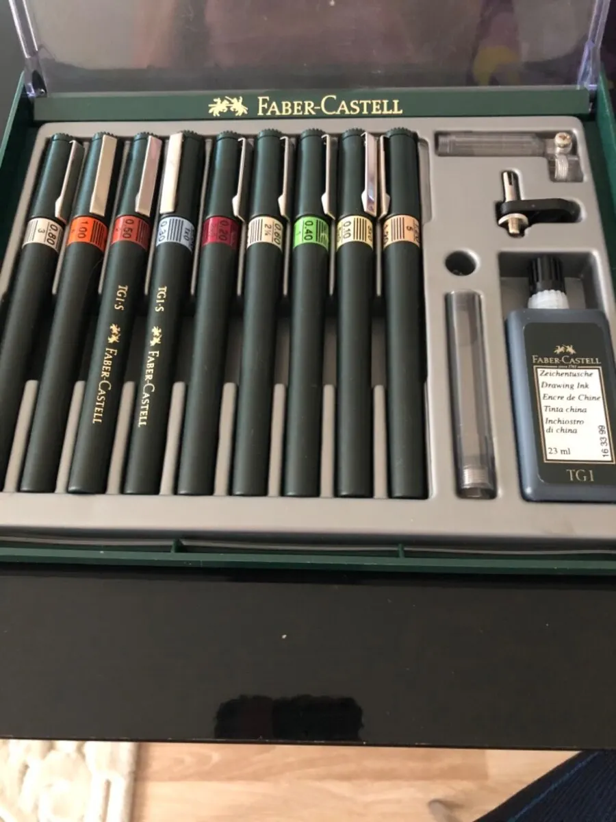 Faber-Castell Technical Drawing Pen Set of 9 карандаши художественные faber castell 36 ов в металлической коробке