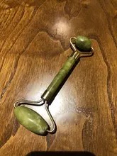 Rodillo masajeador Facial de Guasha Junta doble cabezas de remodelación de cara de elevación masajeador Natural Jade piedra cuello delgado herramienta de cuidado