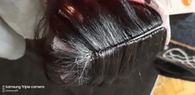 Ídolo de moda del pelo recto mechones con cierre sintético Yaki trama de cabello 16-20 pulgadas 7 unids/pack 250g Ombre rojo pelo que teje mechones
