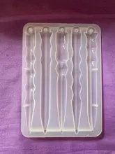 Molde de resina Epoxy para llaveros, accesorio de cristal artesanal, para defensa de los dedos, colgante, llavero, espejo, molde de silicona para Resina