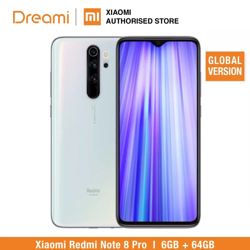 Pearl White 64GB Глобальная версия Xiaomi Redmi Note 8 PRO 64GB rom 6GB ram(последнее поступление!), note8 pro - Цвет: Pearl White 64GB