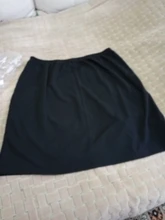 XL-8XL de talla grande de las mujeres Faldas de verano Casual negro talla grande de oficina señoras falda de trabajo Faldas 6XL 7XL elástico OL falda ropa