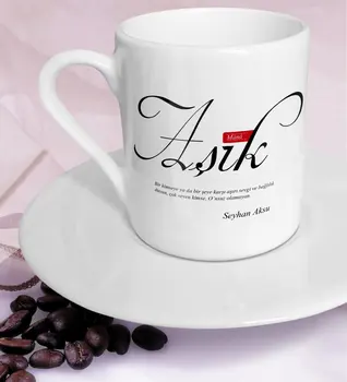 

Personalized Mânâ Fell In Love With Turkish coffee Cup