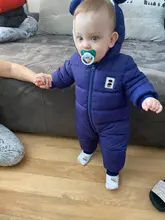 Ins 2021 otoño e invierno Bebé ropa de bebé nuevo bebé niños gruesa mono de algodón de manga larga de las niñas mameluco con capucha 3-12 meses