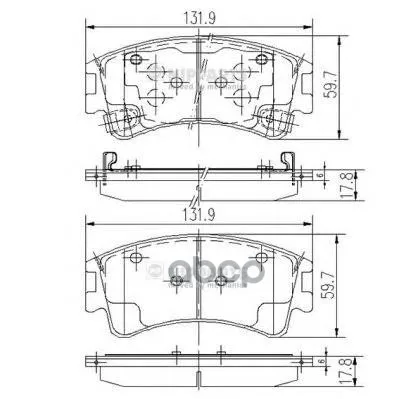 Колодки Тормозные Mazda 6 02с Индикат.Износа Передние Nipparts J3603056 Nipparts арт. J3603056