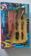 18 estilos Disney Marvel hombre araña coche de Pixar 3 Rayo McQueen Jackson tormenta Mack tío camión 1:55 Diecast Metal de juguete de modelo de coche