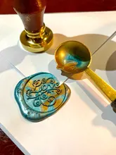 Sello de cera con mango de madera Vintage, sello de cera para invitación DIY, sello de cera para cumpleaños, boda, arte Hecho A Mano, sellado de sobres artesanal