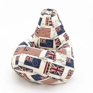 Armchair bag pear Oxford water repellent waterproof rainproof large soft frameless pouf ottoman for Home Cottage