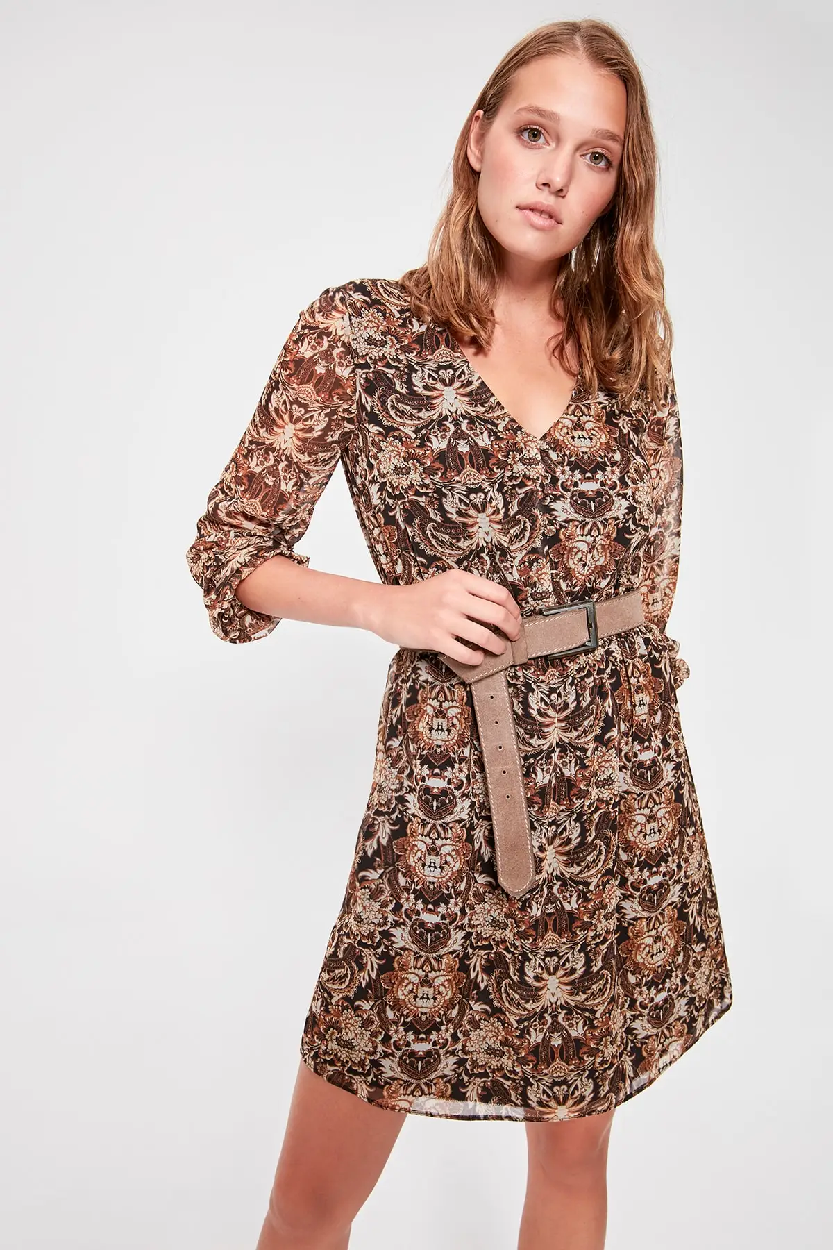 

Trendyol Multicolour Waist Detail Dress TWOAW20EL1304