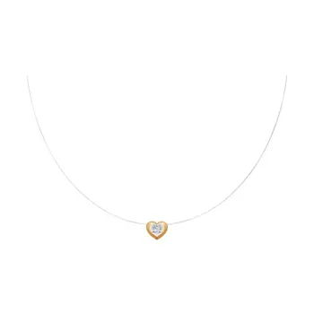 

Necklace on the line Sokolov made of gold with cubic zirconia, fashion jewelry, 585, women's male