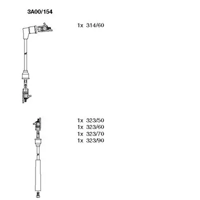 High-voltage wires BREMI 3A00154 |