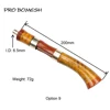 Pro Bomesh 1 Set Burlwood Spinning Casting Reel Seat Handle Kit Metal Trim DIY Trout Fishing Rod Building Accessory ► Photo 2/6