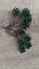 Palmera de coco de plástico, Macetas en miniatura de bonsái, Micro paisaje artesanal, decoración artesanal, MODELO DE PAISAJE DE Diorama, 10 Uds.