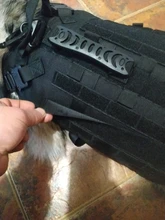 Vest Pouches Pet-Harness Dogs No-Pull Training Molle Military Hiking Tactical Large Medium