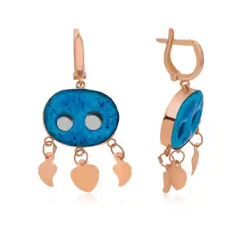 

Merve Silver Silver Assyrian Eye Earring