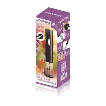 

HOUSEWARE BN5598 hard plastic electric corkscrew with AA batteries. Easy to use. Remove cork with button touch 6s