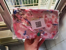 FUDEAM-bolsa de viaje con patrón de pájaro y rosa para mujer, bolsa de almacenamiento de artículos de tocador, organizador de Impermeable bolsa de cosméticos, portátil