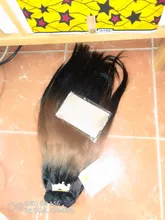 FASHION IDOL-mechones de pelo liso Yaki, 18-22 pulgadas, 6 pulgadas, frontal de encaje con cierre, tejido, ombré, marrón, dorado, extensión de cabello